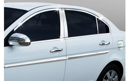 Хром накладки Hyundai Accent