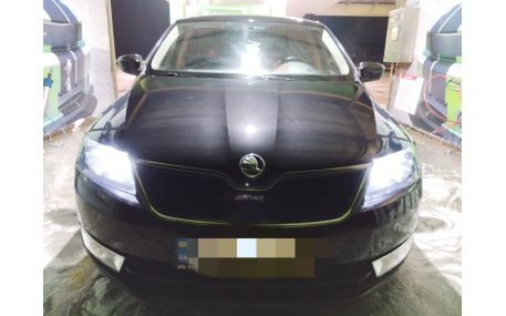 Зимняя накладка на решетку Skoda Rapid