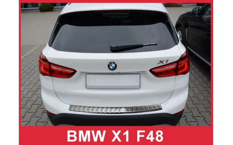 Накладка на задний бампер BMW X1 F48