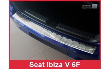Накладка на задний бампер Seat Ibiza