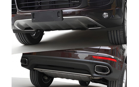 Накладки на бампера Porsche Cayenne 958 2015-2018