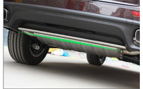 Накладки на бампера Porsche Cayenne 958 2015-2018