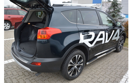 Накладка на задний бампер Toyota RAV4 2012-2015