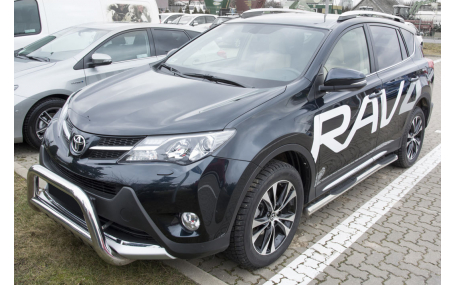 Накладка на задний бампер Toyota RAV4 2012-2015