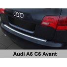Накладка на задний бампер Audi A6 C6