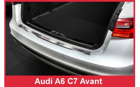 Накладка на задний бампер Audi A6 C7