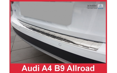 Накладка на задний бампер Audi A4 B9
