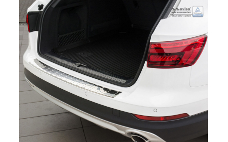 Накладка на задний бампер Audi A4 B9