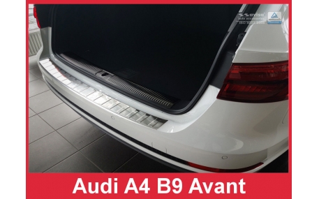 Накладка на задний бампер Audi A4 B9