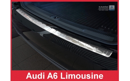 Накладка на задний бампер Audi A6 C7 2015-2018