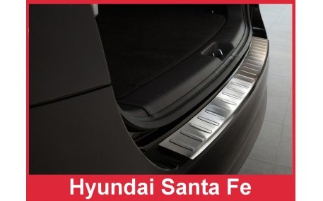 Накладка на задний бампер Hyundai Santa Fe