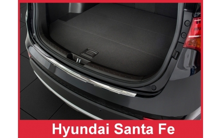 Накладка на задний бампер Hyundai Santa Fe