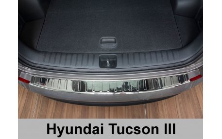 Накладка на задний бампер Hyundai Tucson 2015-2018