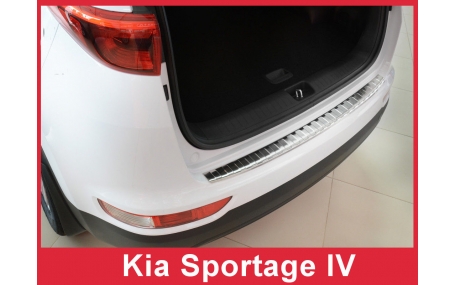 Накладка на задний бампер Kia Sportage 2015-2018