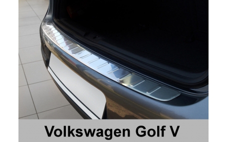 Накладка на задний бампер Volkswagen Golf 5