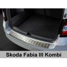 Накладка на задний бампер Skoda Fabia