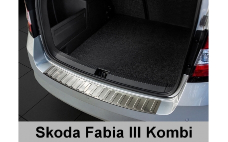 Накладка на задний бампер Skoda Fabia