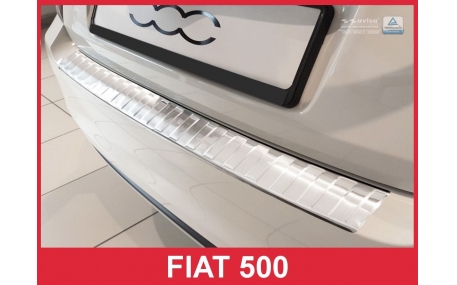 Накладка на задний бампер Fiat 500
