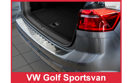 Накладка на задний бампер Volkswagen Golf 7