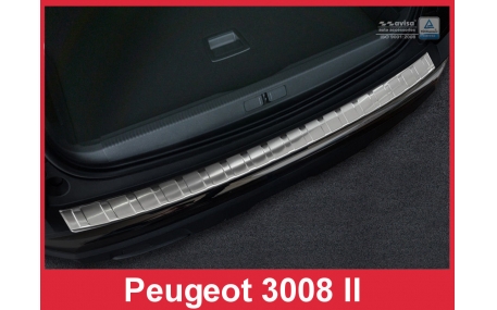 Накладка на задний бампер Peugeot 3008