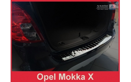 Накладка на задний бампер Opel Mokka 2016-2020
