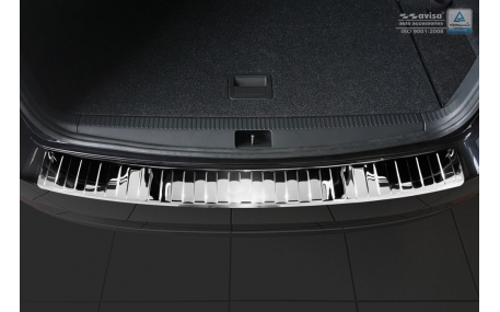 Накладка на задний бампер Skoda Octavia A7 2017-2020