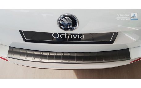 Накладка на задний бампер Skoda Octavia A7 2013-2017
