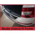 Накладка на задний бампер Skoda Octavia A7 2013-2017