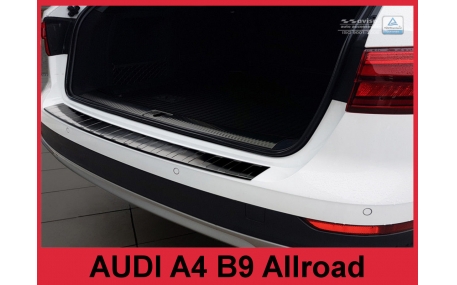 Накладка на задний бампер Audi A4 B9