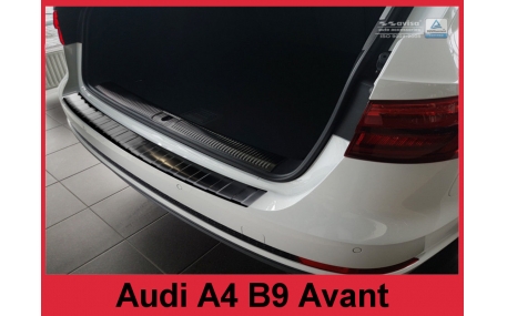Накладка на задний бампер Audi A4 B9