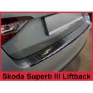 Накладка на задний бампер Skoda Superb