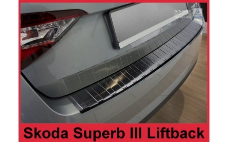 Накладка на задний бампер Skoda Superb