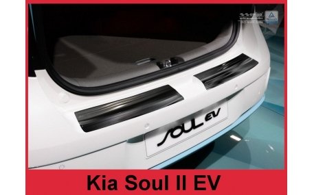 Накладка на задний бампер Kia Soul