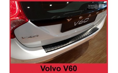 Накладка на задний бампер Volvo V60