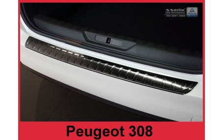 Накладка на задний бампер Peugeot 308