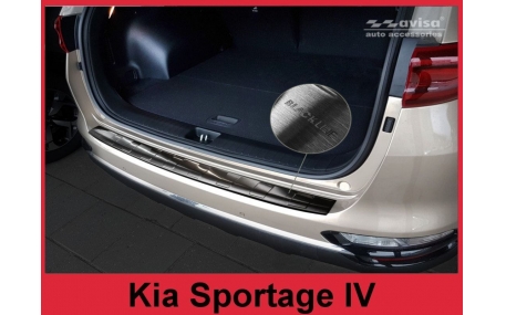 Накладка на задний бампер Kia Sportage 2018-2021
