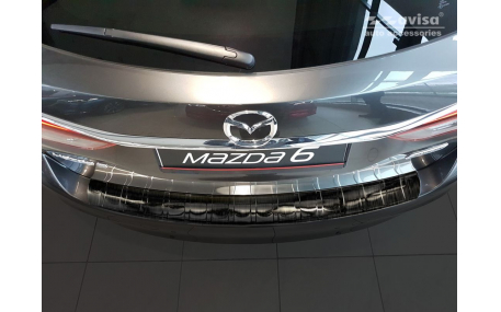 Накладка на задний бампер Mazda 6