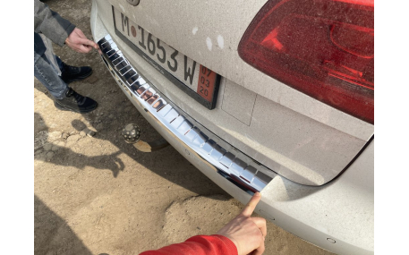 Накладка на задний бампер Volkswagen Touran