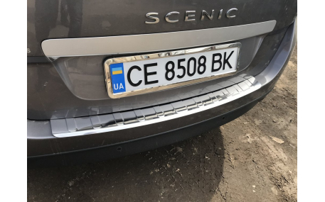 Накладка на задний бампер Renault Grand Scenic