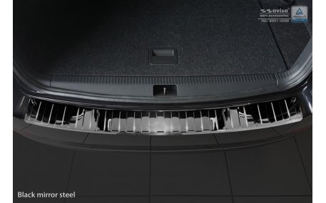 Накладка на задний бампер Skoda Octavia A7 2017-2020