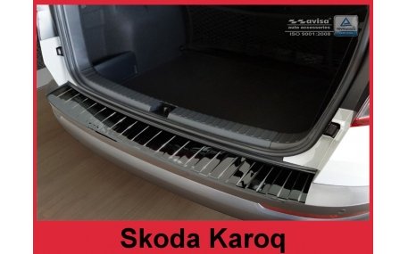 Накладка на задний бампер Skoda Karoq