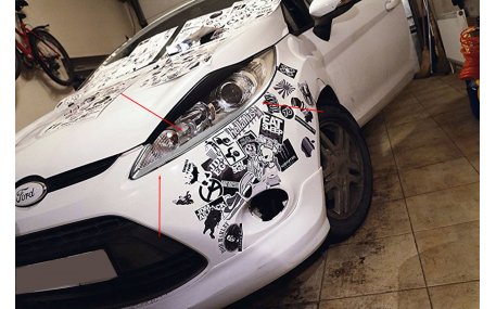 Хром накладки Ford Fiesta