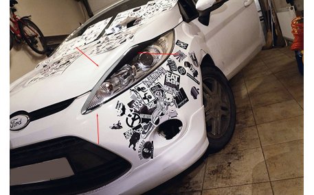 Хром накладки Ford Fiesta