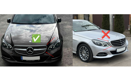 Решетка радиатора Mercedes E-class W212 2013-2016