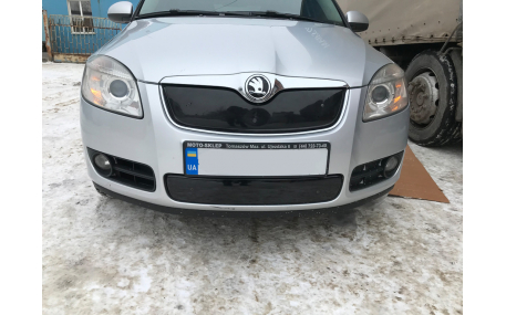 Зимняя накладка на решетку Skoda Roomster
