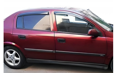 Дефлекторы окон Opel Astra G 