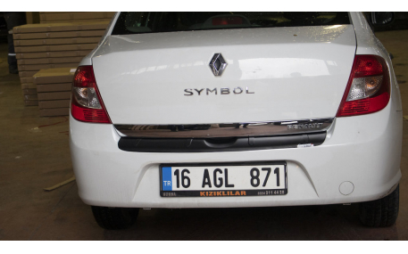 Накладка на задний бампер Renault Logan Sedan