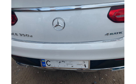 Накладка назадний бампер Mercedes GLE-class Coupe C292
