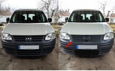 Зимняя накладка на решетку Volkswagen Caddy