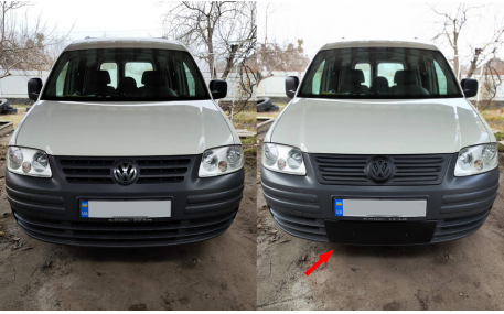 Зимняя накладка на решетку Volkswagen Caddy
